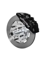 Wilwood Forged Dynapro 6 Big Brake Front Brake Kit (Hub) - Plain Face Rotor - Black - Ford Mustang 1970-1973                                     - 140-12945 - Image 2