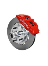 Wilwood Forged Dynapro 6 Big Brake Front Brake Kit (Hub) - Plain Face Rotor - Red - Chevrolet Impala | Corvette 1969-1982                                     - 140-12946-R - Image 2
