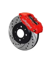 Wilwood Forged DPHA Front Caliper and Rotor Kit - Drilled and Slotted Rotor - Red - Honda/Acura                                     - 140-12996-DR - Image 2