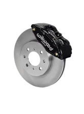 Wilwood Forged DPHA Front Caliper and Rotor Kit - Plain Face Rotor - Black - Honda/Acura                                     - 140-12996 - Image 2