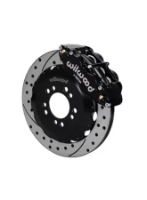 Wilwood Forged Narrow Superlite 6R Big Brake Front Brake Kit (Hat) - Drilled and Slotted Rotor - Black - Ford Focus ST 2013+                                     - 140-13018-D - Image 2