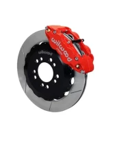 Wilwood Forged Narrow Superlite 6R Big Brake Front Brake Kit (Hat) - Slotted Rotor - Red - Ford Focus ST 2013+                                     - 140-13019-R - Image 2