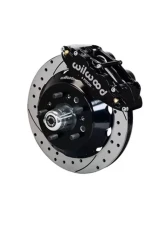 Wilwood Forged Narrow Superlite 6R Big Brake Front Brake Kit (Hub) - Drilled and Slotted Rotor - Black                                     - 140-13225-D - Image 2