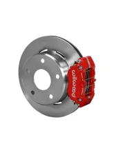 Wilwood Dynapro Lug Mount Rear Parking Brake Kit  - Plain Face Rotor - Red                                     - 140-13320-R - Image 2