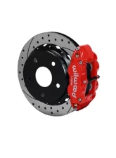 Wilwood Forged Narrow Superlite 4R Big Brake Rear Parking Brake Kit  - Drilled and Slotted Rotor - Red                                     - 140-13321-DR - Image 2