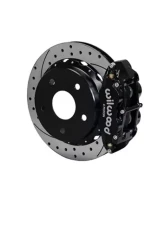Wilwood Forged Narrow Superlite 4R Big Brake Rear Parking Brake Kit  - Drilled and Slotted Rotor - Black                                     - 140-13333-D - Image 2
