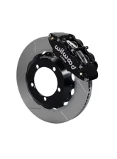 Wilwood Forged Narrow Superlite 4R Big Brake Front Brake Kit (Hat)  - Slotted Rotor - Black - Ford Bronco 1976-1977                                     - 140-13330 - Image 2