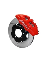 Wilwood Forged Dynapro 6 Big Brake Front Brake Kit (Hat)  - Slotted Rotor - Red - Mazda Miata 1995-2005                                     - 140-13380-R - Image 2