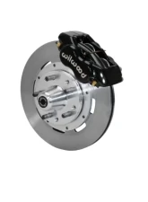 Wilwood Forged Dynalite Big Brake Front Brake Kit (Hub)  - Plain Face Rotor - Black - AMC 1971-1976                                     - 140-13395 - Image 2