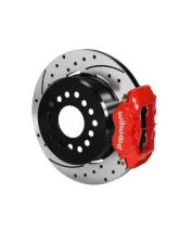 Wilwood Forged Dynalite Rear Parking Brake Kit - Drilled and Slotted Rotor - Red - AMC 1971-1974                                     - 140-13398-DR - Image 2