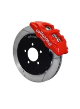 Wilwood Forged Dynapro 6 Big Brake Front Brake Kit (Hat) - Slotted Rotor - Red - Mazda 3 2005+                                     - 140-13581-R - Image 2