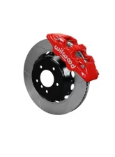 Wilwood AERO6 Big Brake Front Brake Kit - Slotted Rotor - Red - BMW 3 Series E90 2007-2011                                     - 140-13582-R - Image 2