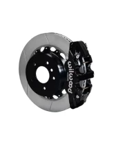 Wilwood AERO4 Big Brake Rear Brake Kit For OE Parking Brake - Slotted Rotor - Black - BMW 3 Series E90 2007-2011                                     - 140-13583 - Image 2