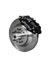Wilwood Forged Narrow Superlite 6R Big Brake Front Brake Kit (Hub and 1PC Rotor) - Slotted Rotor - Black - Ford | Mercury  1960-1968                                     - 140-13654 - Image 2