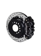 Wilwood Forged Narrow Superlite 4R Big Brake Rear Parking Brake Kit - Drilled and Slotted Rotor - Black - 2.50                                     - 140-13677-D - Image 2