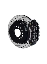 Wilwood Forged Narrow Superlite 4R Big Brake Rear Parking Brake Kit - Drilled and Slotted Rotor - Black - 2.75                                     - 140-13678-D - Image 2