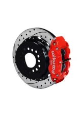 Wilwood Forged Narrow Superlite 4R Big Brake Rear Parking Brake Kit - Drilled and Slotted Rotor - Red - 2.75                                     - 140-13678-DR - Image 2
