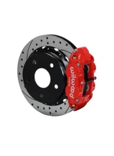 Wilwood  Forged Narrow Superlite 4R Big Brake Rear Parking Brake Kit- Drilled and Slotted Rotor - Black - Ford Bronco 1965-1977                                     - 140-13734-DR - Image 2