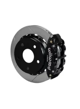 Wilwood  Forged Narrow Superlite 4R Big Brake Rear Parking Brake Kit- Slotted Rotor - Black - Ford Bronco 1965-1977                                     - 140-13734 - Image 2