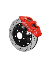 Wilwood AERO6 Big Brake Front Brake Kit - Drilled and Slotted Rotor - Red - Ford Mustang 2015+                                     - 140-13886-DR - Image 2