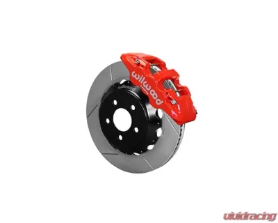 Wilwood AERO6 Big Brake Front Brake Kit - Slotted Rotor - Red - Ford Mustang 2015+ - 140-13887-R