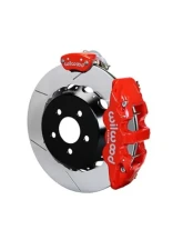 Wilwood AERO4-MC4 Big Brake Rear Parking Brake Kit - Slotted Rotor - Red -  Ford Mustang 2015+                                     - 140-13888-R - Image 2