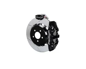 Wilwood AERO4-MC4 Big Brake Rear Parking Brake Kit - Slotted Rotor - Black -  Ford Mustang 2015+