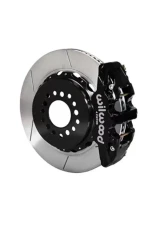 Wilwood AERO4 Big Brake Rear Brake Kit For OE Parking Brake - Slotted Rotor - Black - Dodge Challenger 2014+                                     - 140-14068 - Image 2