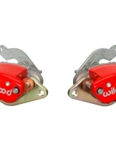 Wilwood MC4 Rear Pro Street Parking Brake Upgrade Kit - Plain Rotor - Red                                     - 140-14415-R - Image 2