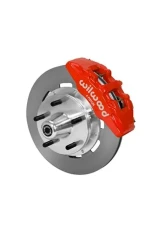 Wilwood Forged Dynalite Big Brake Front Brake Kit (5 x 5 Hub) - Plain Rotor - Red                                     - 140-14533-R - Image 2