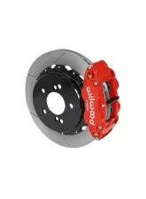 Wilwood Forged Narrow Superlite 4R Big Brake Rear Brake Kit For OE Parking Brake - Slotted Rotor - Red - BMW M3 E46 2001-2006                                     - 140-14752-R - Image 2