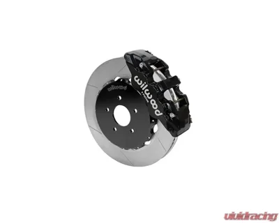 Wilwood AERO6 Big Brake Front Brake Kit - Slotted Rotor - Black - Nissan 350Z | Infiniti G35 2003-2009 - 140-14815