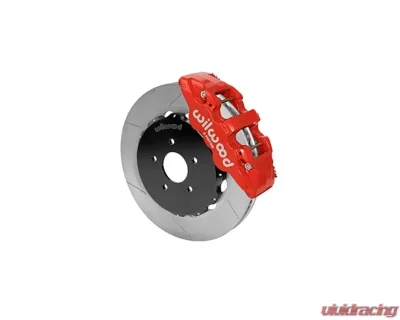 Wilwood AERO6 Big Brake Front Brake Kit - Slotted Rotor - Red - Nissan 350Z | Infiniti G35 2009-2013 - 140-14819-R