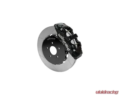 Wilwood AERO6 Big Brake Front Brake Kit - Slotted Rotor - Black - Nissan 350Z | Infiniti G35 2009-2013 - 140-14819