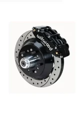 Wilwood Forged Narrow Superlite 6R Big Brake Front Brake Kit (Hub) - Drilled and Slotted Rotor - Black - Ford F100 1968-1972                                     - 140-14841-D - Image 2