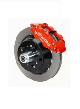 Wilwood Forged Narrow Superlite 6R Big Brake Front Brake Kit (Hub) - Slotted Rotor - Red - Ford F100 1968-1972                                     - 140-14840-R - Image 2