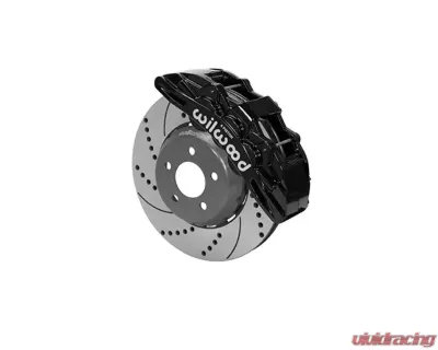 Wilwood SX6R Big Brake Dynamic Front Brake Kit - 14" Drilled and  Slotted Rotor - Black - Ford Mustang 2015+ - 140-14928-D