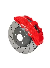 Wilwood SX6R Big Brake Dynamic Front Brake Kit - 14" Drilled and  Slotted Rotor - Red - Ford Mustang 2015+                                     - 140-14928-DR - Image 2