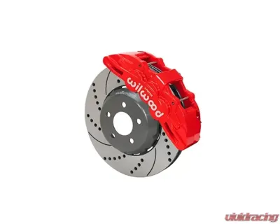 Wilwood SX6R Big Brake Dynamic Front Brake Kit - 14" Drilled and  Slotted Rotor - Red - Ford Mustang 2015+ - 140-14928-DR
