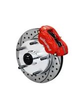 Wilwood Forged Dynalite Pro Series Front Brake Kit- Drilled and Slotted Rotor -Red - MG TD/TF 1950-1955                                     - 140-15020-DR - Image 2