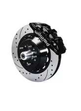 Wilwood AERO6 Big Brake Front Brake Kit - Drilled Slotted Rotor - Black                                     - 140-15025-D - Image 2