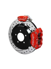 Wilwood Dynapro Radial-MC4 Rear Parking Brake Kit - Drilled and Slotted Rotor - Red - Mazda Miata 2006-2015                                     - 140-15034-DR - Image 2