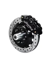 Wilwood Forged Narrow Superlite 6R Big Brake Front Brake Kit (Hub) -  Drilled and Slotted Rotor - Black - Chrysler | Dodge | Plymouth 1965-1972 C-Body                                     - 140-15200-D - Image 2