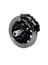 Wilwood Forged Narrow Superlite 6R Big Brake Front Brake Kit (Hub) - Slotted Rotor - Black - Chrysler | Dodge | Plymouth 1965-1972 C-Body                                     - 140-15199 - Image 2