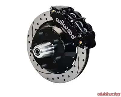 Wilwood Forged Narrow Superlite 6R Big Brake Front Brake Kit - Drilled & Slotted Rotor 14"- Black - Chevrolet Camaro | Pontiac Firebird 1982-1992 - 140-15279-D