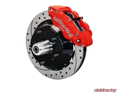 Wilwood Forged Narrow Superlite 6R Big Brake Front Brake Kit - Drilled & Slotted Rotor - Red - Chevrolet Camaro | Pontiac Firebird 1982-1992 - 140-15278-DR