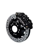 Wilwood Forged Narrow Superlite 6R Big Brake Front Brake Kit (Hat) - Drilled & Slotted Rotor 13"- Black - Chevrolet GMC C10 1963-1987                                     - 140-15304-D - Image 2