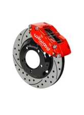 Wilwood Dynapro Radial Big Brake Front Brake Kit - Drilled & Slotted Rotor - Red - Jaguar E Type 1961-1968                                     - 140-15395-DR - Image 2