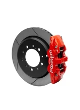 Wilwood AERO4 Big Brake Truck Rear Brake Kit - Slotted Rotor - Red - Toyota Land Cruiser LC200 2008-2015                                     - 140-15474-R - Image 2