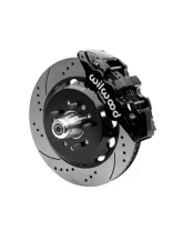Wilwood AERO6 Big Brake Front Brake Kit - Drilled & Slotted Rotor - Black - Chevy 1955-1957                                     - 140-15558-D - Image 2
